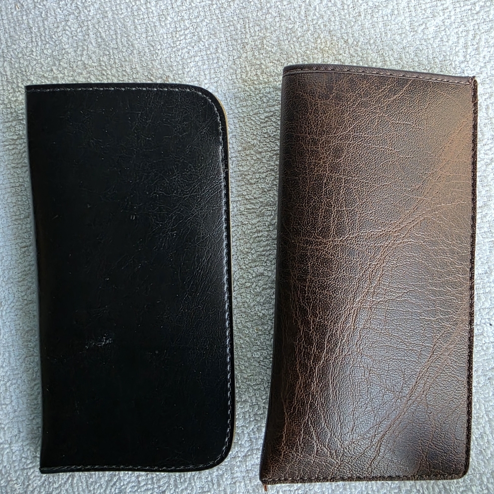 Elegant Black and Brown Clip On Sunglasses Holder